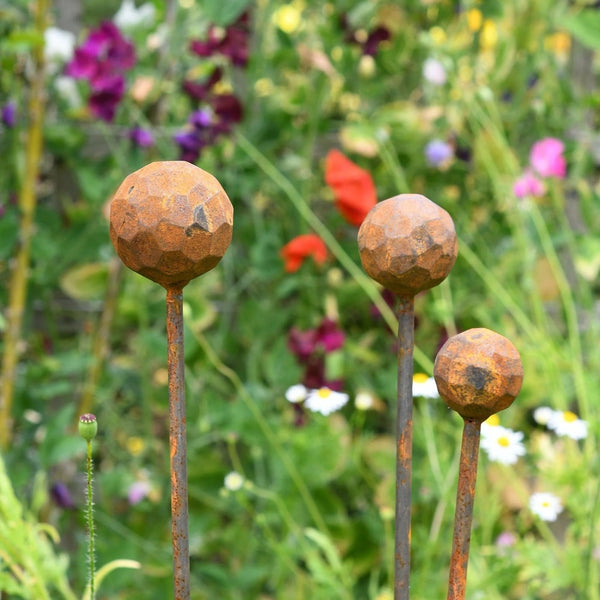 Rustic Geometric Sphere Plant Support by Savage Works