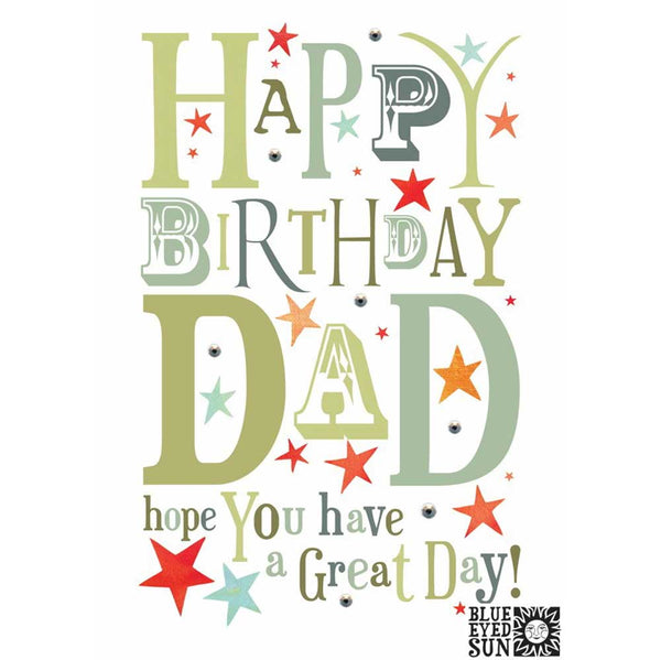 Happy Birthday Dad Card - Jangles by Blue Eyed Sun