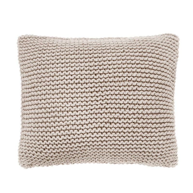 Knitted cushion BEIGE - Zuri House British Made Knitted Cushion 18