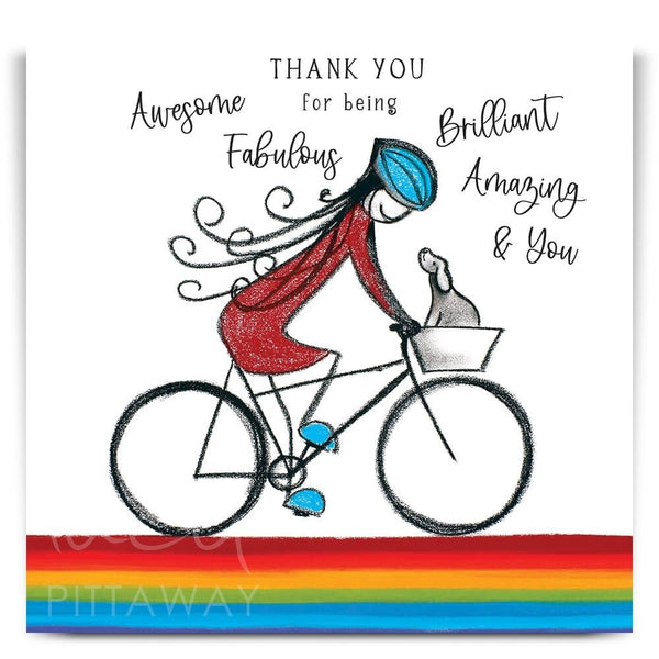 Best of Friends Thank You Card by Lucy Pittaway