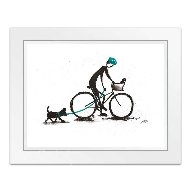 Keep Up Dad! - Mounted Print British Made Keep Up Dad! - Mounted Print by Lucy Pittaway