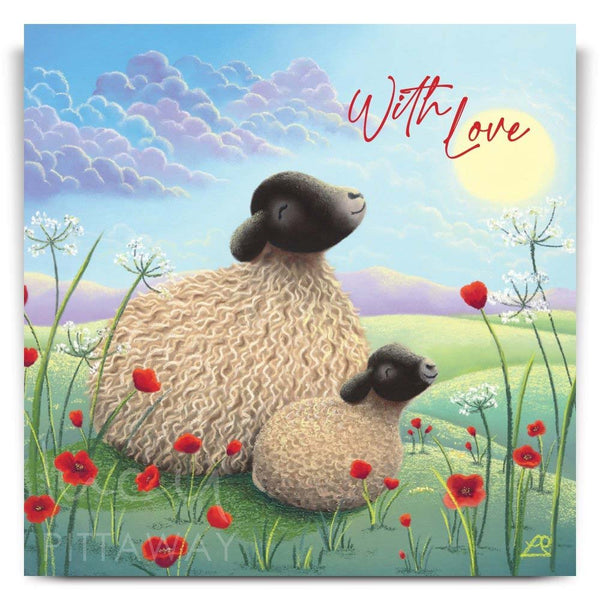 Mum and Me Greeting Card by Lucy Pittaway