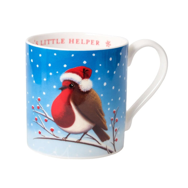 Santa's Little Helper Mug by Lucy Pittaway