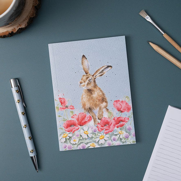 Field of Flowers - Hare A6 Notebook by Wrendale