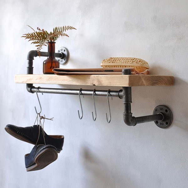 New York Industrial Pipe Wall Shelf by Industrial By Design