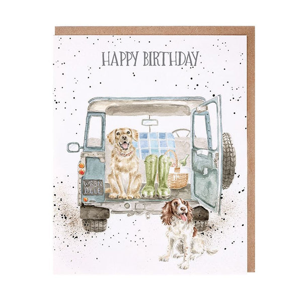 Barking Birthday Card by Wrendale