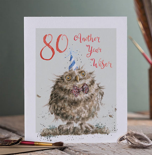 80 Another Year Wiser Birthday Card by Wrendale