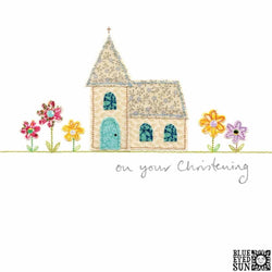Christening Card - Sew Delightful British Made Christening Card - Sew Delightful by Blue Eyed Sun