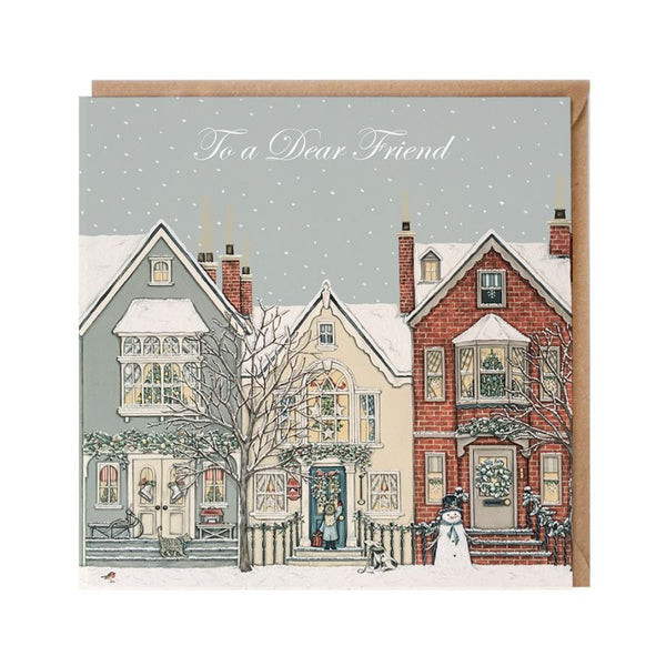 To a Dear Friend - Christmas Card by Sally Swannell