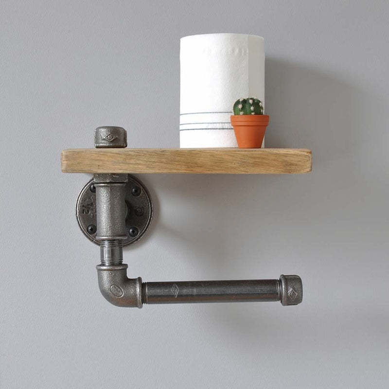 Industrial Toilet Roll Holder And Shelf British Made Industrial Toilet Roll Holder And Shelf by Industrial By Design
