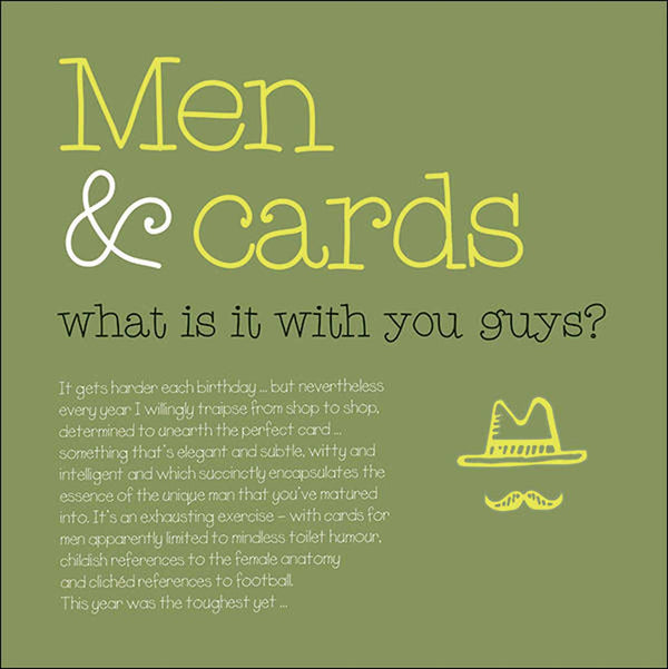 Men & Cards Birthday Card by Splimple