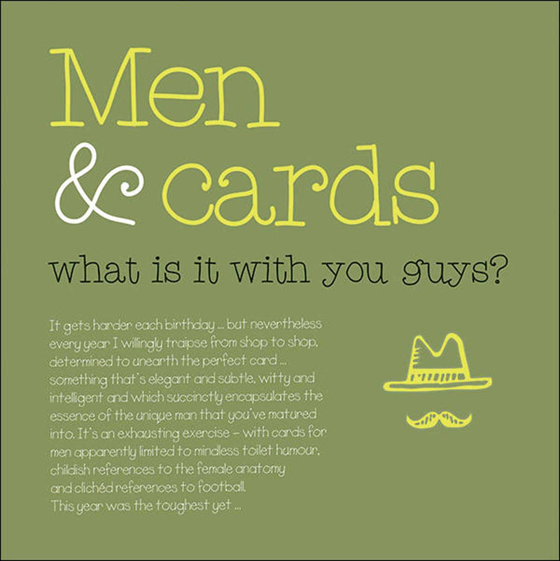 Men & Cards Birthday Card British Made Men & Cards Birthday Card by Splimple